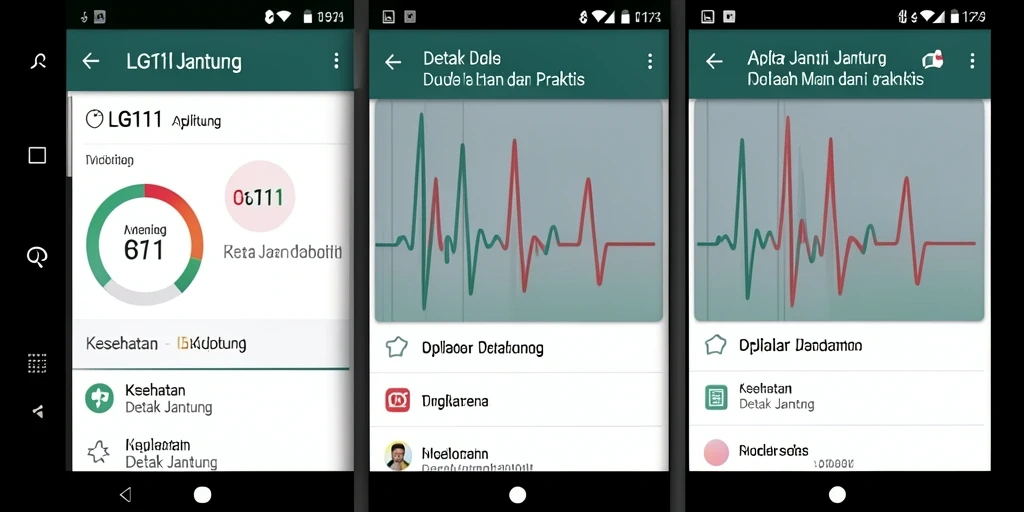 Antarmuka LG111 yang sederhana dan informatif untuk pemantauan detak jantung.