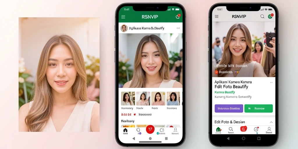 Antarmuka menarik RSNVIP dengan fitur editing yang canggih.