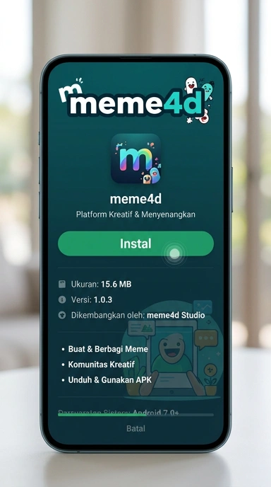 Tampilan halaman APK meme4d